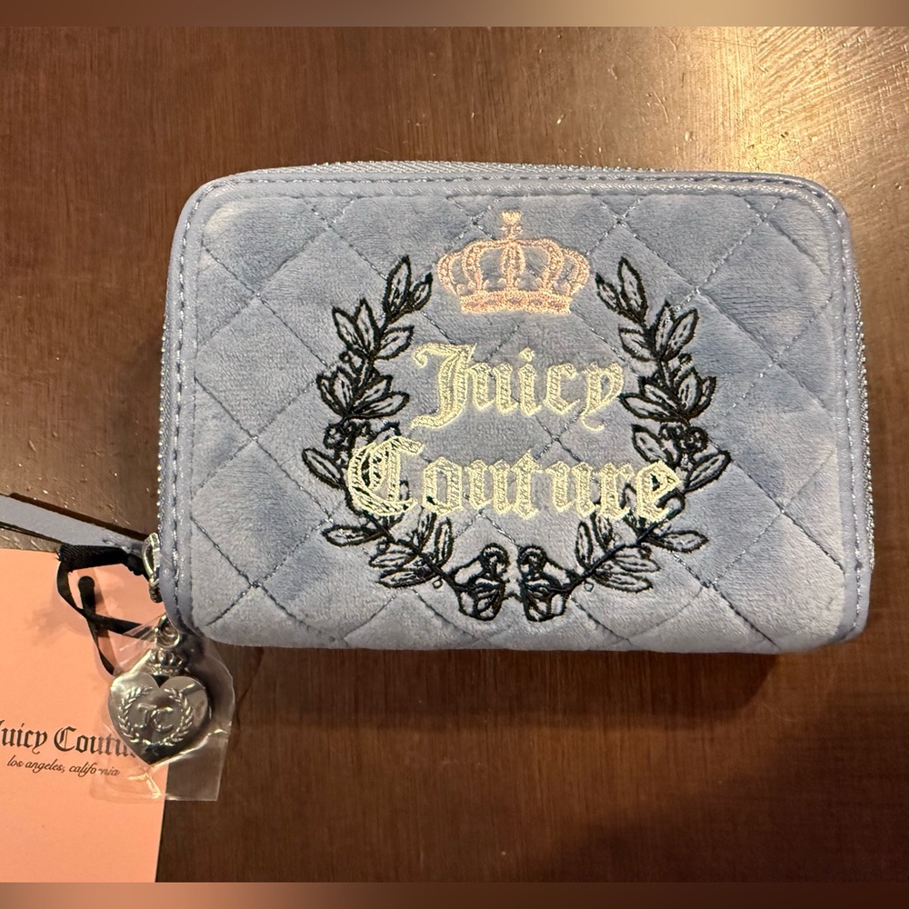 Juicy Couture Blue Quilted Women's Wallet